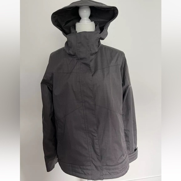 columbia jacket women large interchange Omni-shield Lightweight Gray - Picture 1 of 5